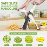 5-in-1 Multifunctional Manual Vegetable Slicer - Mandoline Cutter & Shredder - Image 4