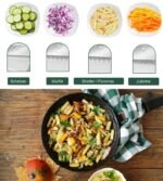 Multi-Functional 12-in-1 Vegetable Slicer, Chopper & Mandoline with Container - Image 4