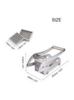 Manual Stainless Steel Potato Slicer - French Fries & Vegetable Cutter Machine
